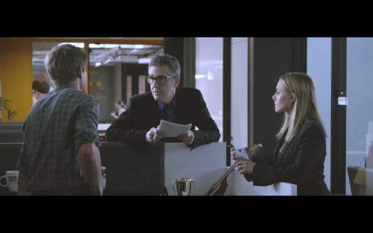 Chris Lowell, Ira Glass and Kristen Bell in VERONICA MARS 2014